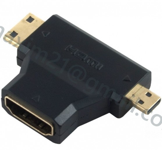 Адаптер переходник HDMI to mini HDMI and micro HDMI - купить в интернет ...